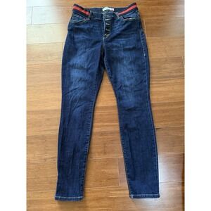 Cabi Womens Button Fly Skinny High Belt Jeans Size 10
